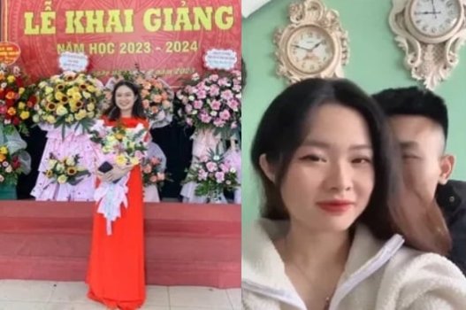 Học trò Mai Quỳnh Trang 2001 cùng học sinh cười khúc khích