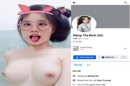 Nữ sinh Đặng Thị Bình xinh đẹp với bộ ngực tuyệt vời